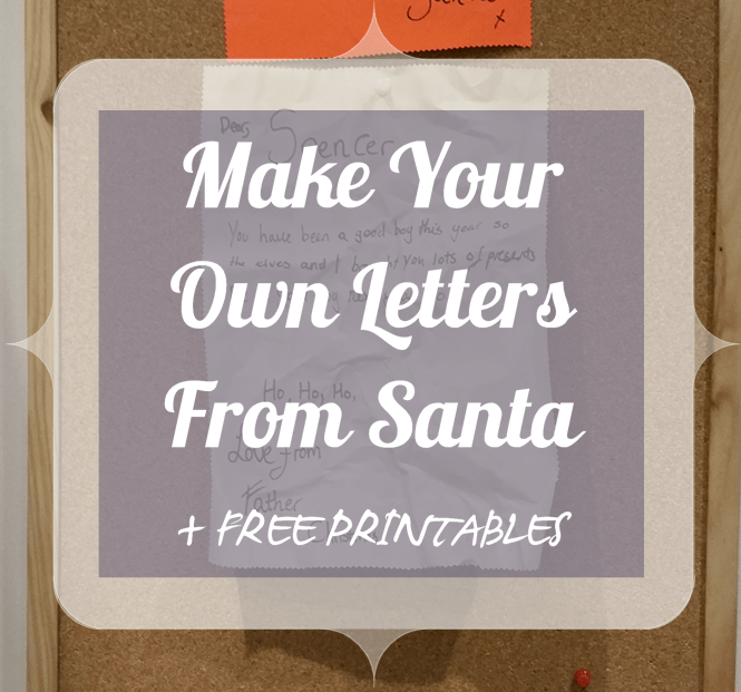make your own letters from santa