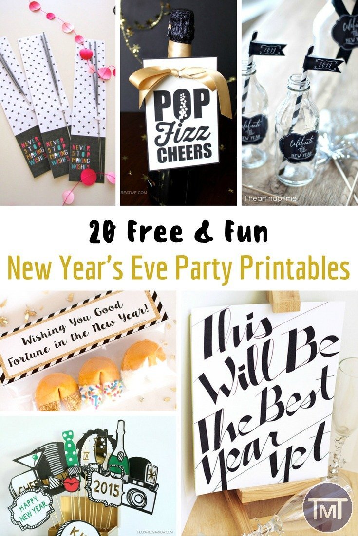new years printable feature